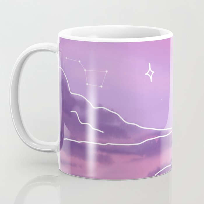 Purple Sunset View Coffee Mug Gallery Image 3