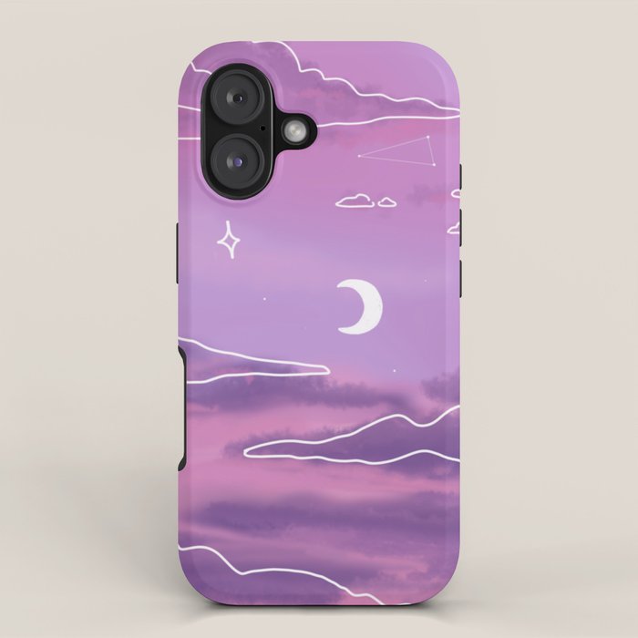 Purple Sunset View iPhone Case Gallery Image 1