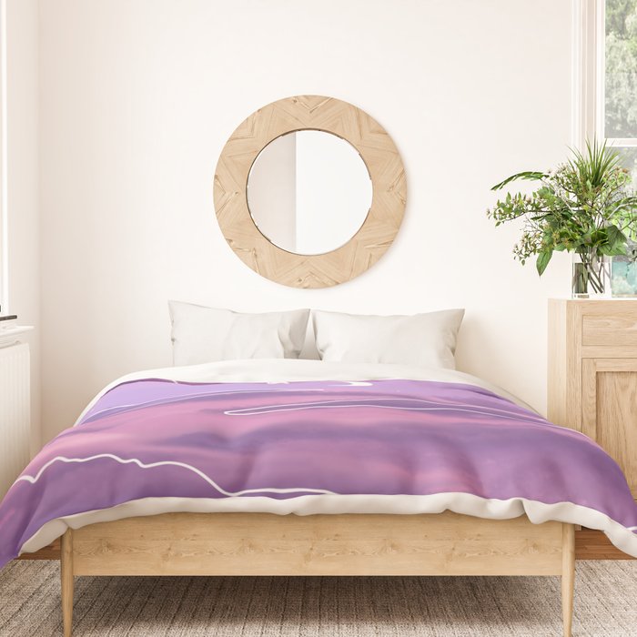 Purple Sunset View Duvet Cover Gallery Image 3