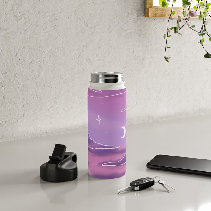 Purple Sunset View Water Bottle Gallery Image 4