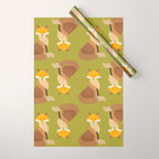 Whimsy Red Fox Wrapping Paper Gallery Image 1