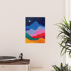 Night sky over mountains Poster Gallery Image 2