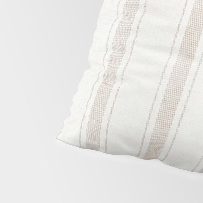 AEGEAN BOLD TICKING STRIPE JUTE Pillow Sham Gallery Image 4