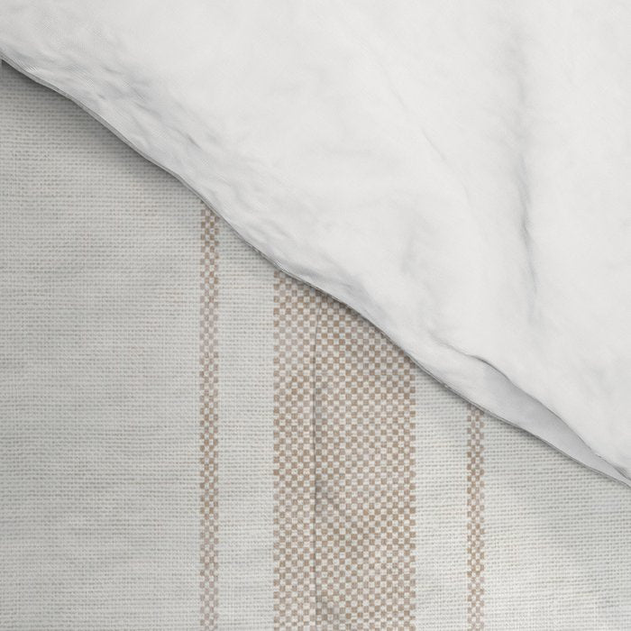 AEGEAN BOLD TICKING STRIPE JUTE Comforter Gallery Image 4