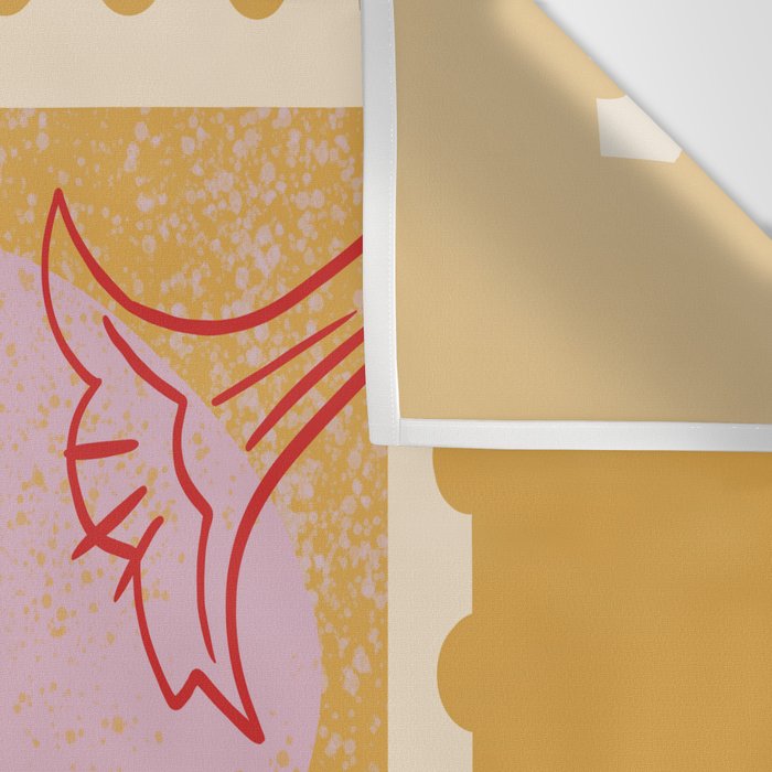 Hummingbird Postage Stamp Wall Tapestry Gallery Image 3