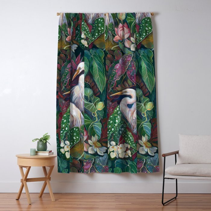 Begonia Egret  Window Curtain Gallery Image 5