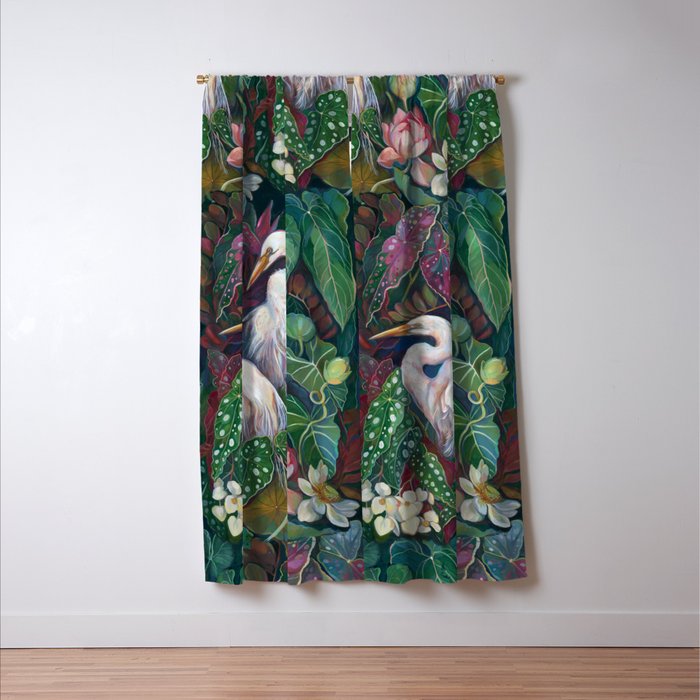 Begonia Egret  Window Curtain Gallery Image 3