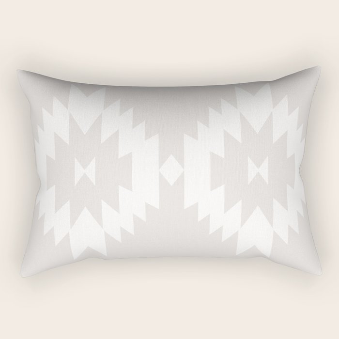 Southwestern Minimalism - Neutral Off White Rectangular Pillow Gallery Image 2