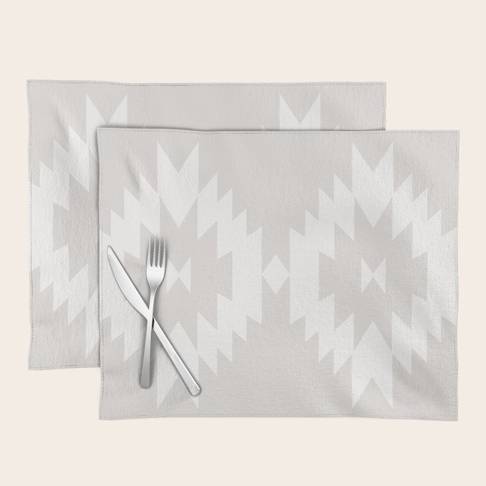 Southwestern Minimalism - Neutral Off White Placemat Gallery Image 1
