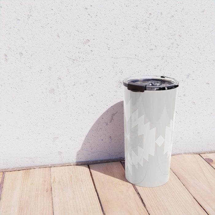 Southwestern Minimalism - Neutral Off White Travel Mug Gallery Image 4