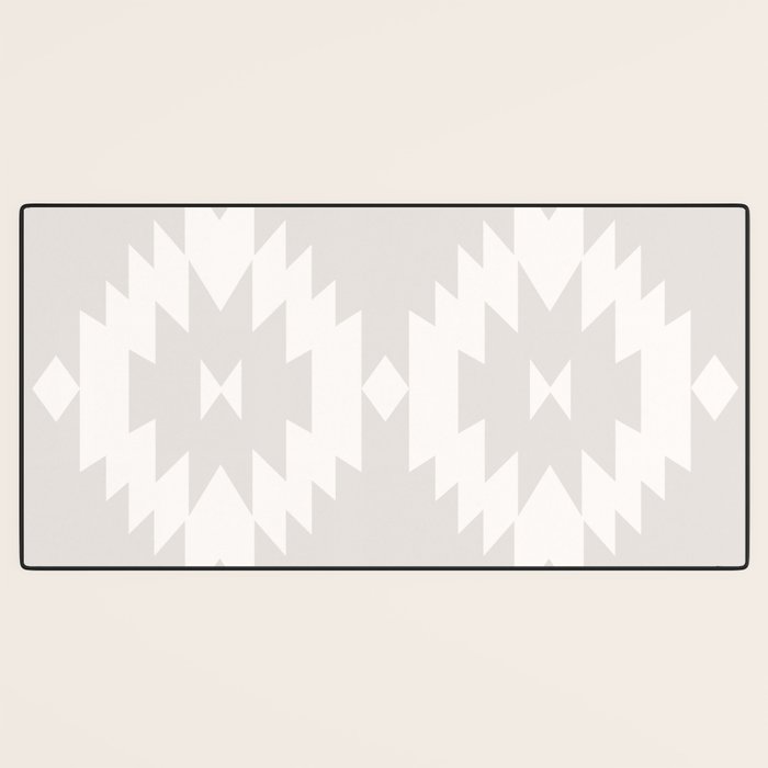 Southwestern Minimalism - Neutral Off White Desk Mat Gallery Image 3