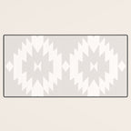 Southwestern Minimalism - Neutral Off White Desk Mat Gallery Image 3