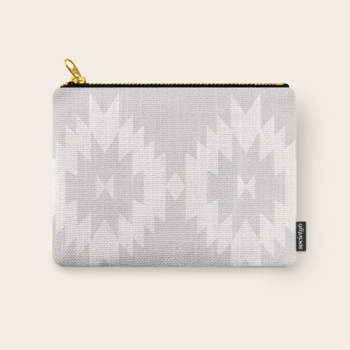 Southwestern Minimalism - Neutral Off White Carry All Pouch Gallery Image 1