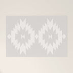 Southwestern Minimalism - Neutral Off White Welcome Mat Gallery Image 1