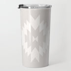 Southwestern Minimalism - Neutral Off White Travel Mug Gallery Image 3