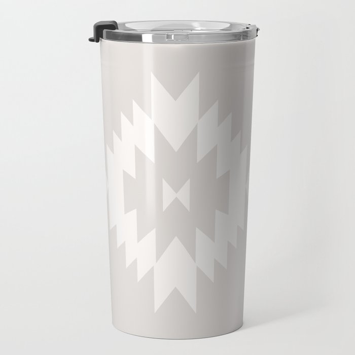 Southwestern Minimalism - Neutral Off White Travel Mug Gallery Image 3