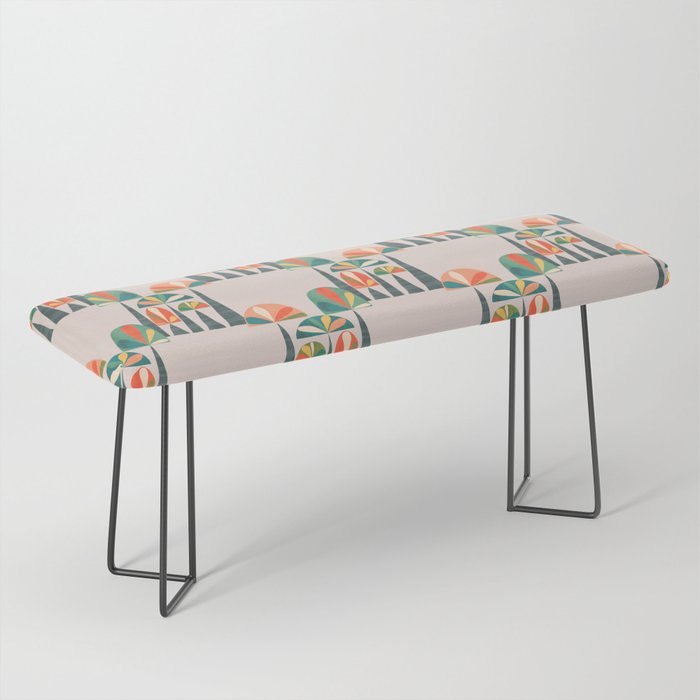Quirky retro palm trees Bench Gallery Image 1