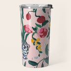 Floral Whimsy on Blush Travel Mug Gallery Image 2