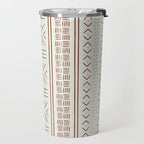 rust on bone mud cloth Travel Mug Gallery Image 2