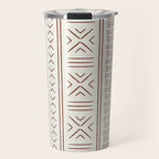 rust on bone mud cloth Travel Mug Gallery Image 1