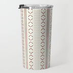 rust on bone mud cloth Travel Mug Gallery Image 3