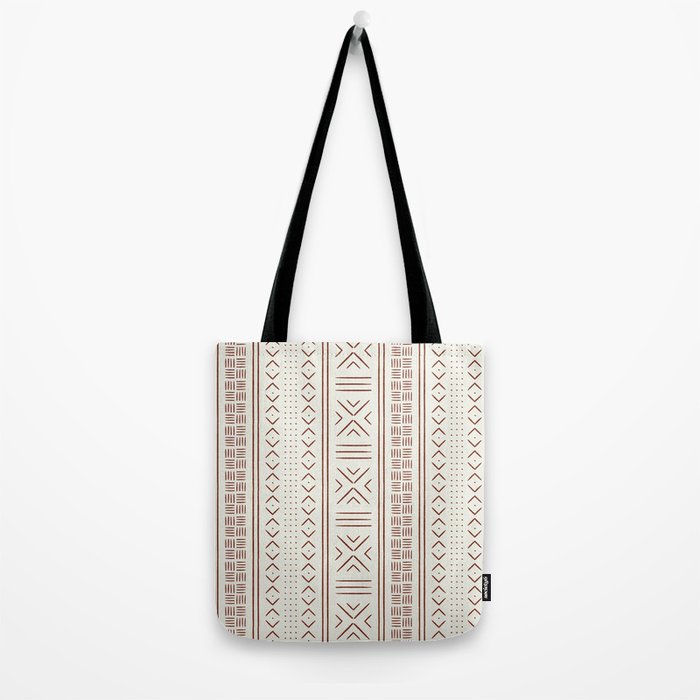 rust on bone mud cloth Tote Bag Gallery Image 2