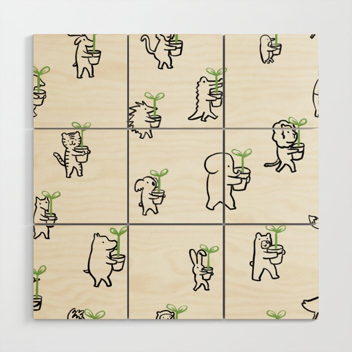 Let's plant a forest Wood Wall Art Gallery Image 1