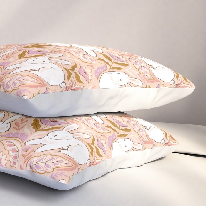 Funny bunny print Pillow Sham Gallery Image 3