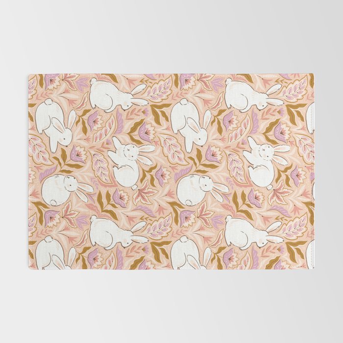 Funny bunny print Rug Gallery Image 2