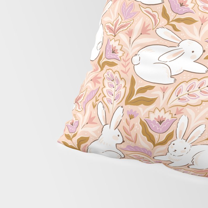 Funny bunny print Pillow Sham Gallery Image 4
