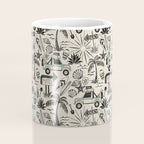 Baja - black and teal Coffee Mug Gallery Image 4