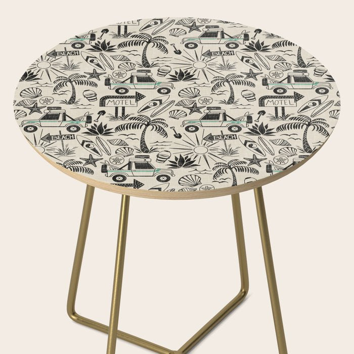 Baja - black and teal Side Table Gallery Image 2