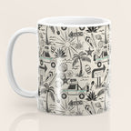 Baja - black and teal Coffee Mug Gallery Image 3