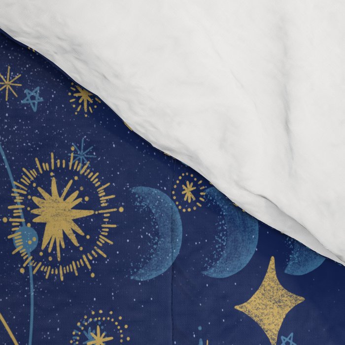 Pattern mystic celestial dark A Comforter Gallery Image 4