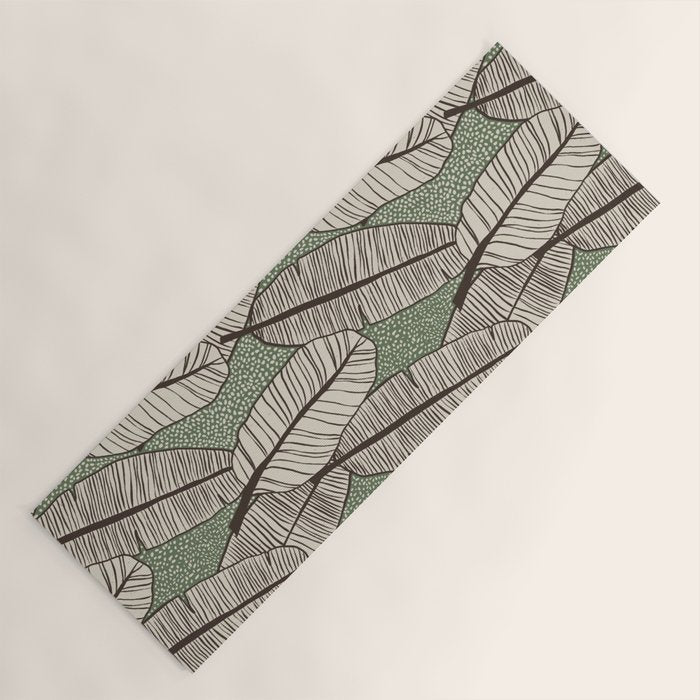 Banana Leaves Yoga Mat Gallery Image 1