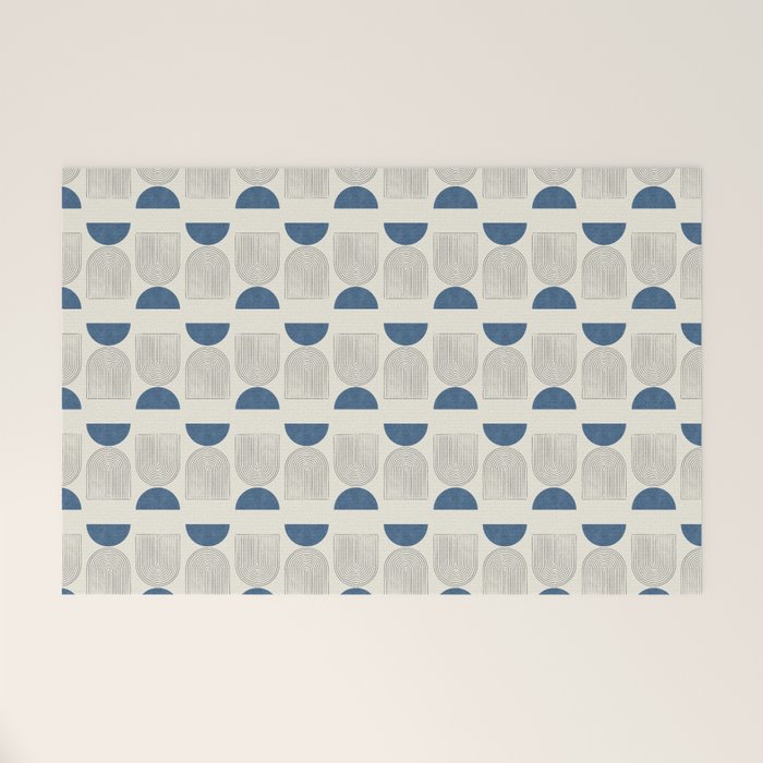 Arch Balance Blue Welcome Mat Gallery Image 1