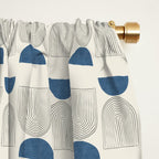 Arch Balance Blue Window Curtain Gallery Image 2