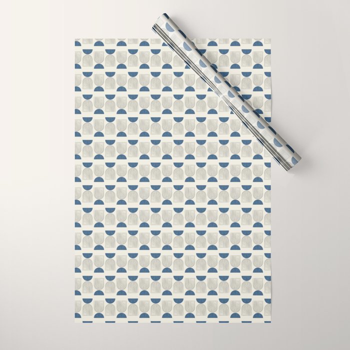 Arch Balance Blue Wrapping Paper Gallery Image 1