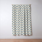 Arch Balance Blue Window Curtain Gallery Image 3