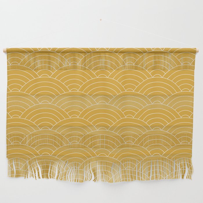 Waves (Mustard Yellow) Wall Hanging Gallery Image 1