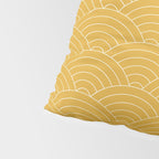 Waves (Mustard Yellow) Pillow Sham Gallery Image 4
