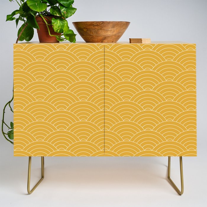 Waves (Mustard Yellow) Credenza Gallery Image 1