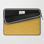 Waves (Mustard Yellow) Laptop Sleeve Gallery Image 2