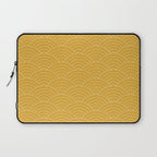 Waves (Mustard Yellow) Laptop Sleeve Gallery Image 1
