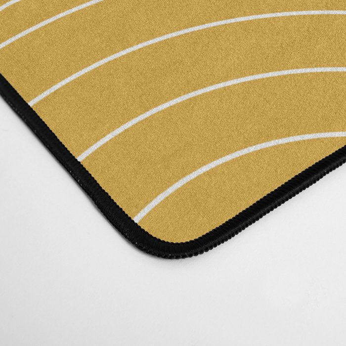 Waves (Mustard Yellow) Desk Mat Gallery Image 4