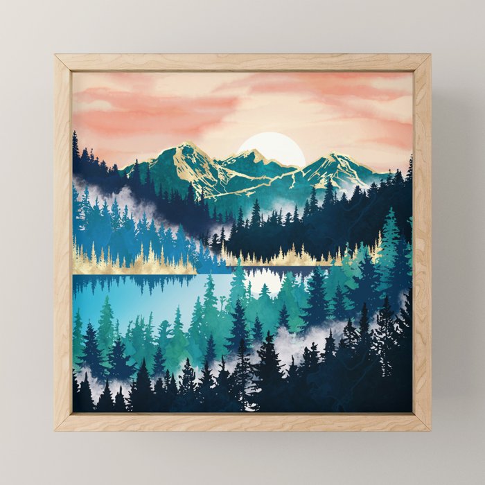 Lake Mist Mini Art Print Gallery Image 1