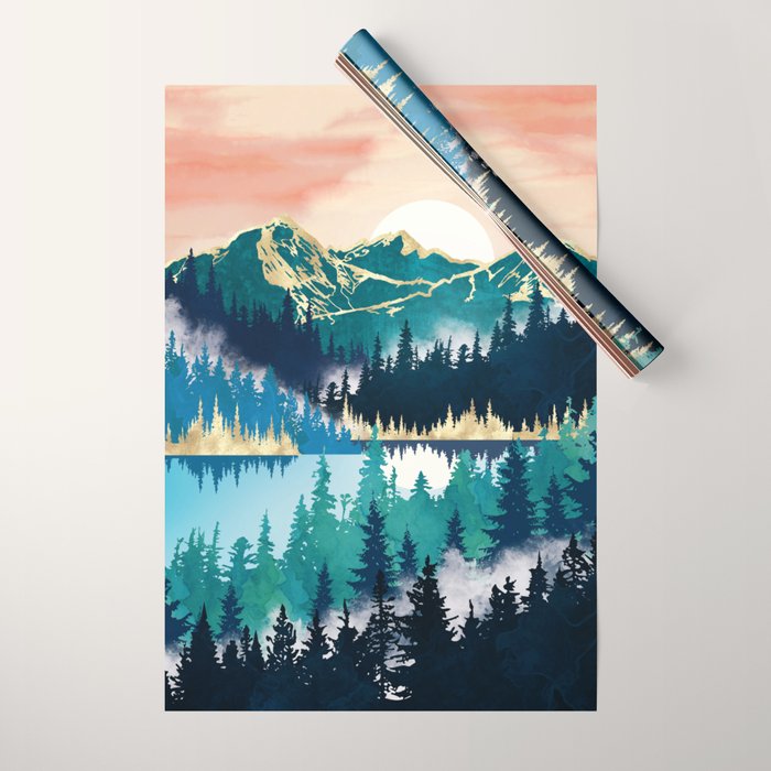 Lake Mist Wrapping Paper Gallery Image 1