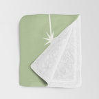 Aries Zodiac Star Constellation Line Art Soft Green Throw Blanket Gallery Image 3