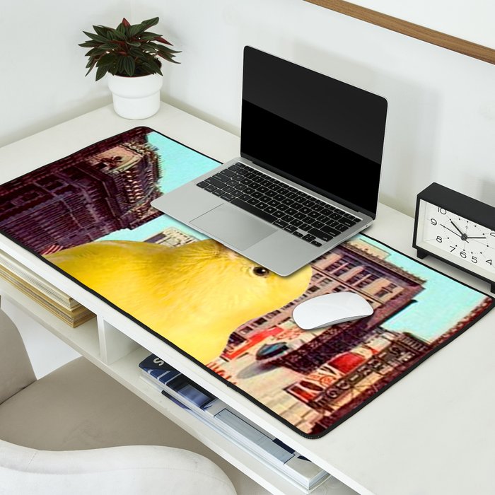 Canary in the City Desk Mat Gallery Image 2