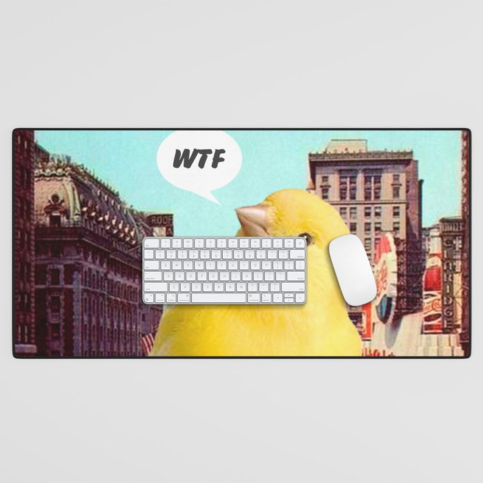 Canary in the City Desk Mat Gallery Image 1